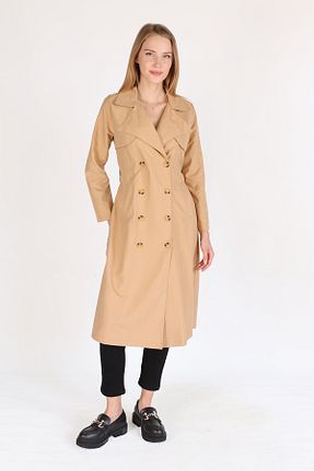 ترنچکت قهوه ای زنانه بدون آستر Rays - کد 856955398