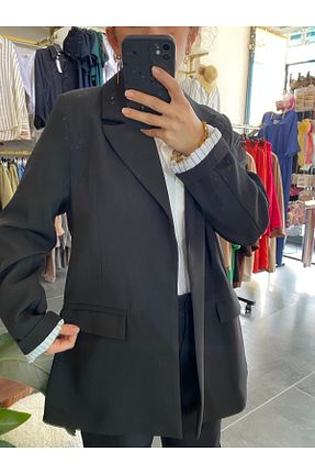 کت بلیزر مشکی زنانه Polyamid karpuzbutiks - کد 856987017