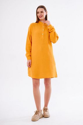 تونیک زرد زنانه بافتنی Yıldızistan - کد 822716458
