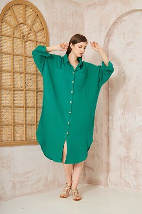 لباس سبز زنانه بافتنی Yıldızistan - کد 832068560