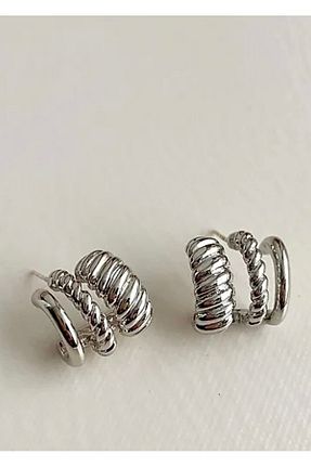 گوشواره جواهر برنجی takıtarzım - کد 857005935