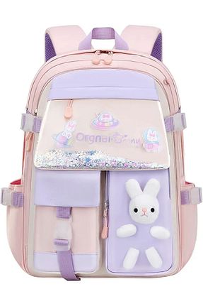کوله پشتی صورتی بچه گانه سایز متوسط Color Bags - کد 856001086