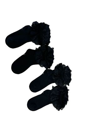 جوراب مشکی بچه گانه پنبه ای YAADE - کد 857106223