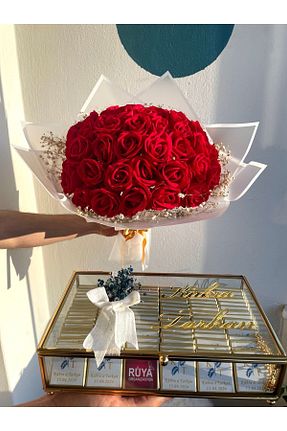 گل خشک و مصنوعی قرمز Gül - کد 825847925