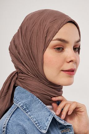 شال قهوه ای زنانه DSCARF - کد 857011395