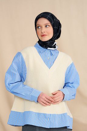 روسری مشکی پنبه پلی استر Modakaşmir - کد 737981825