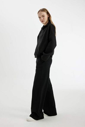 پائین تنه راحتی مشکی زنانه ساده Defacto - کد 857037826