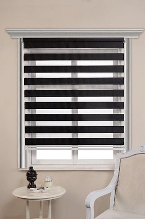 پرده کشوئی مشکی Zebra Kidmex - کد 333660452