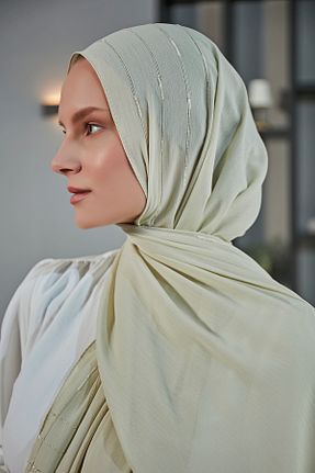 شال سبز زنانه شیفون Scarf - کد 817416569
