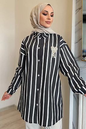 تونیک حجاب مشکی زنانه پنبه ای jldkids - کد 857158166