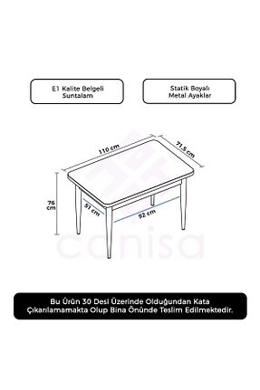 میز آشپزخانه مشکی Suntalam Canisa Concept - کد 55019073