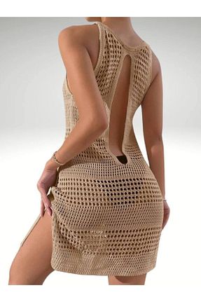 لباس ساحلی قهوه ای زنانه %100 پنبه Bracha - کد 837971021