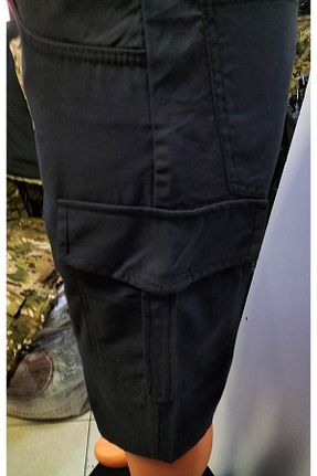 شلوارک و برمودا سایز بزرگ سرمه ای زنانه فاق نرمال BeyzDenim - کد 812495446