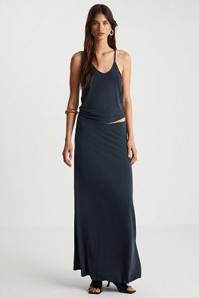 دامن مشکی زنانه پارچه boneqa barcelona - کد 841239849