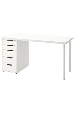 میز تحریر سفید 73 سانتی متر IKEA - کد 761828618