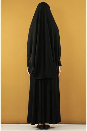 لباس حجاب مشکی زنانه کلوش İhvan - کد 268618268