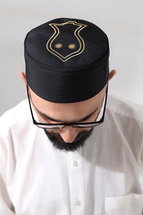 کلاه مشکی مردانه پنبه ای ihvanonline - کد 797341635