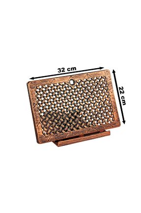 پایه کتاب قهوه ای چوب ihvanonline - کد 142506156