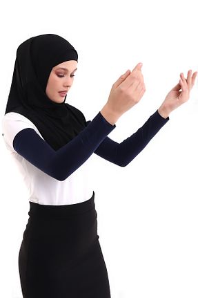 کلاه و ابایا مشکی زنانه Relaxed İhvan - کد 366671013