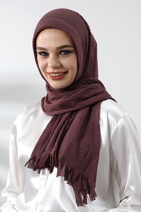 شال بنفش زنانه پنبه ای ihvanonline - کد 782593769
