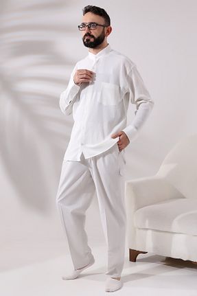 شلوار نباتی مردانه کتان ihvanonline - کد 776871462