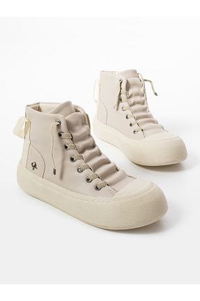 بوت / نیم بوت قهوه ای زنانه پارچه ای Alemdar Shoes - کد 857392517