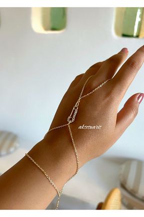 شاهمران جواهر طلائی زنانه پوشش لاکی aksesuaris - کد 857445352