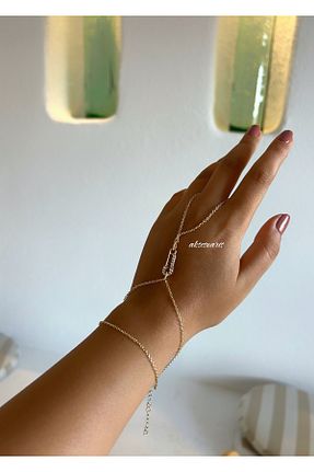 شاهمران جواهر طلائی زنانه پوشش لاکی aksesuaris - کد 857445352