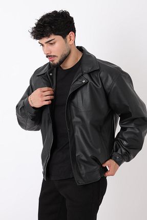 کاپشن مشکی مردانه اورسایز ByTrend - کد 857422235