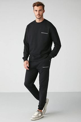 ست بالاتنه و پائین تنه مشکی زنانه بافتنی ufukmoda - کد 856742139