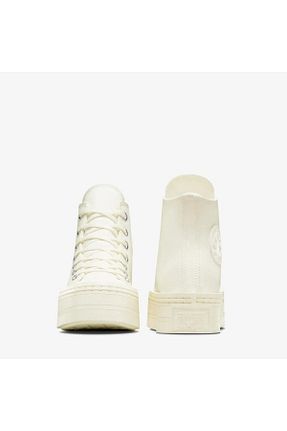 کفش اسنیکر بژ زنانه بند دار Converse - کد 821222356