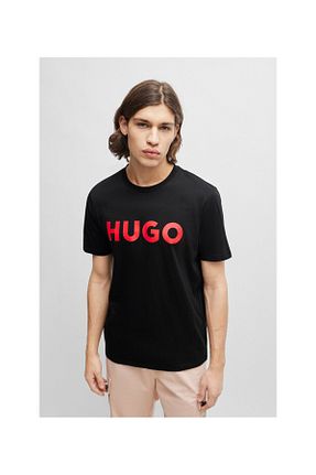 تیشرت مشکی مردانه رگولار HUGO - کد 797186947