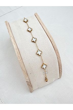 دستبند استیل (فولاد) زرد زنانه استیل (فولاد) Jerie - کد 857803612