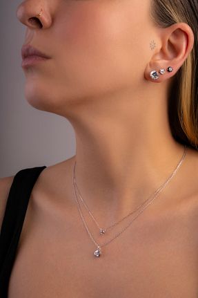گوشواره نقره زنانه 925 عیار So Chic - کد 98332460