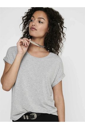 بادی طوسی زنانه یقه دوچرخه ONLY - کد 804343810