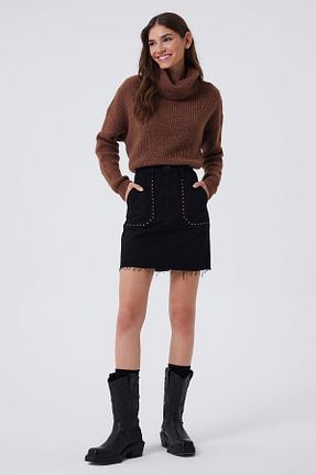 دامن صورتی زنانه ساده Lee Cooper - کد 761603528