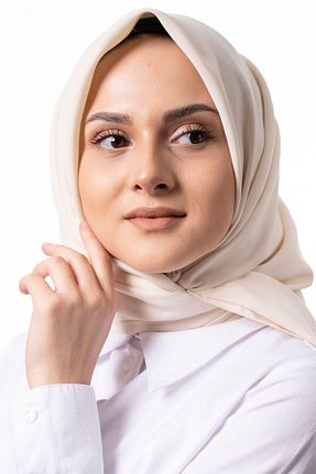 روسری سفید İpek Varaklı Kadınbona - کد 857573843