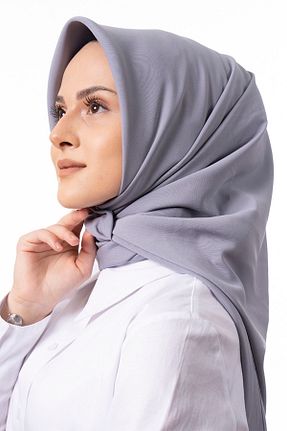 روسری طوسی İpek Varaklı Kadınbona - کد 857569836