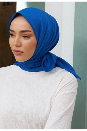روسری سرمه ای پلی استر Silk Home - کد 857475506