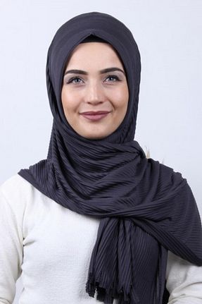 روسری طوسی پنبه ای Moda Asse - کد 224650791