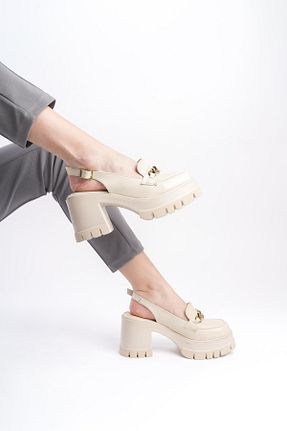 کفش لوفر بژ زنانه چرم مصنوعی Preshley - کد 822366624