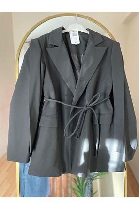 کت بلیزر مشکی زنانه پلی استر tesettürmoda - کد 857419964