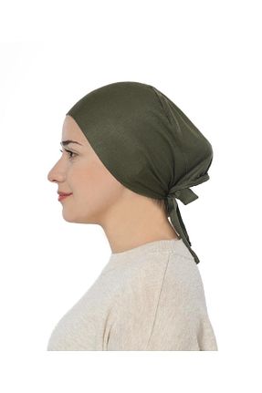 کلاه شنای حجاب خاکی زنانه meva asel - کد 834653131