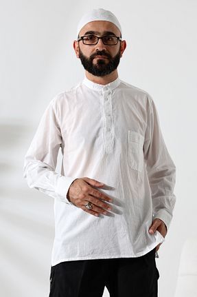 پیراهن سفید مردانه رگولار ihvanonline - کد 857548284