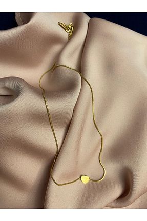 گردنبند استیل ( فولاد ) طلائی زنانه استیل (فولاد) İPOZİ TEKSTİL - کد 857595614