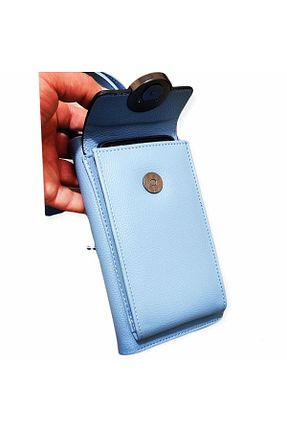 کیف دوشی آبی زنانه چرم مصنوعی Decent Polo - کد 239352953