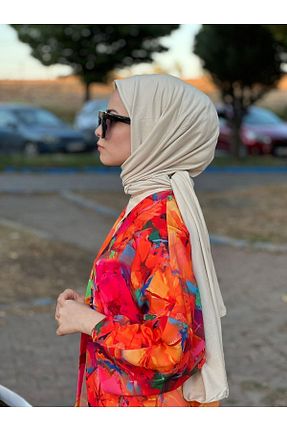 شال بژ زنانه ویسکون Özmin - کد 766293495