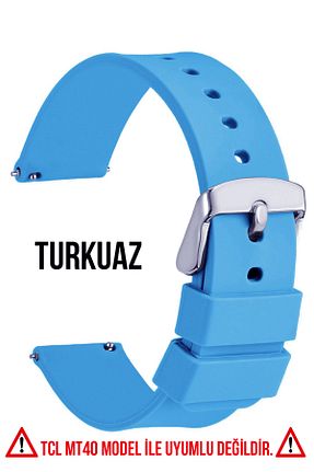بند ساعت هوشمند فیروزه ای Trendburada - کد 742608309