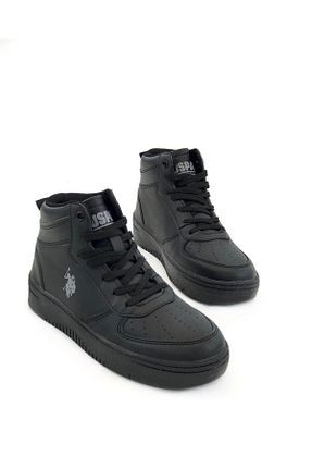 کفش اسنیکر مشکی زنانه بند دار U.S. Polo Assn. - کد 857679422