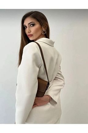 ست بالاتنه و پائین تنه نباتی زنانه بافتنی D